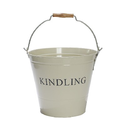 Galvanized Steel fireplace coal Bucket with Handles