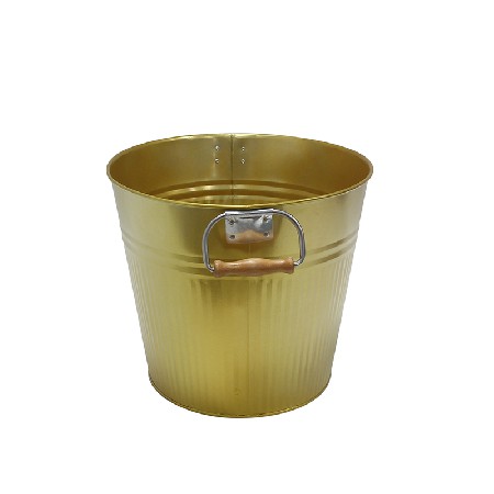 Party Galvanized tub with wooden handle