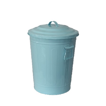 18L Galvanized Metal Garbage Bin