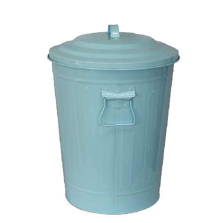 18L Galvanized Metal Garbage Bin