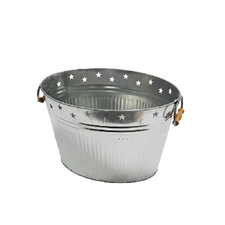 Oval metal party beer galvanized tub