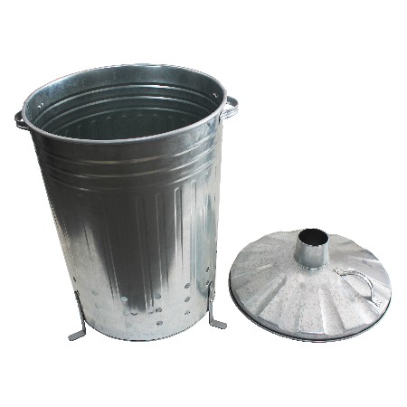 75L Galvanized metal home garden incinerator