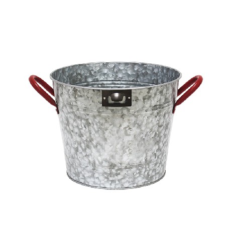 Galvanized metal country style rustic ice buckets for sale