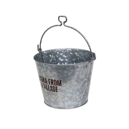 Custom logo galvanized steel champagne ice bucket