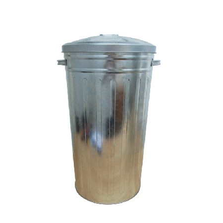 Galvanized steel Rodent proof 13 Gallon Trash Can With Side Drop Handles