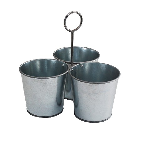 Home Garden Decor Galvanized Steel Flower Container