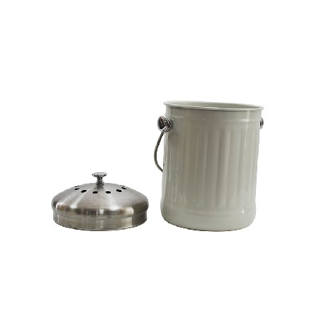 1.3 Gallon Stainless-Steel Indoor Compost Bucket for Kitchens