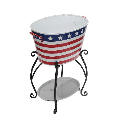 Outdoor or Indoor Use Party Drink Holder Beverage Tub with Stand